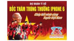 Chương trình giảm giá đặc biệt Cổ Vũ Việt Nam Vô Địch AFF Cup boc tham trung thuong