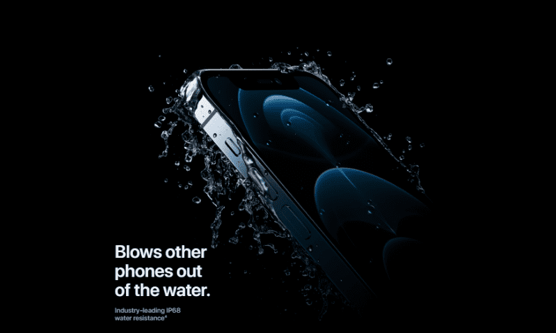 iPhone 12 Pro Max mới có khả năng chống nước cao