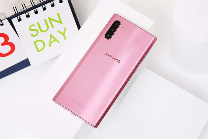 Mẫu điện thoại Samsung GALAXY NOTE 10 màu hồng