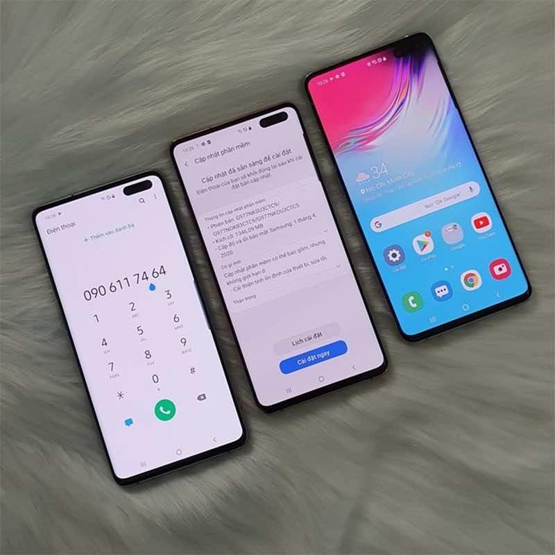 Galaxy S10 5G có thiết kế “nốt ruồi” kép ở góc phải màn hình