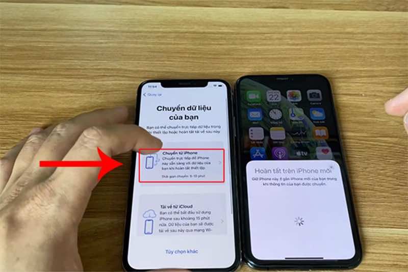 Chuyển dữ liệu máy cũ cang iPhone 11 pro max