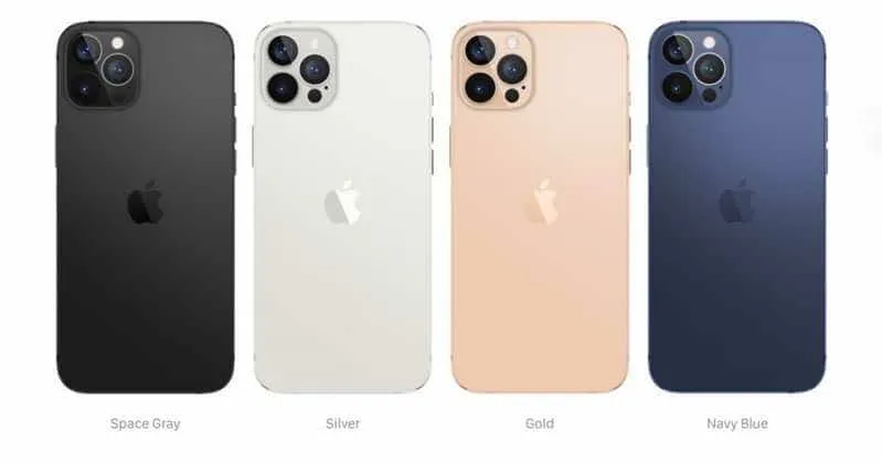 iPhone 12 Pro Max có 4 phiên bản màu sắc