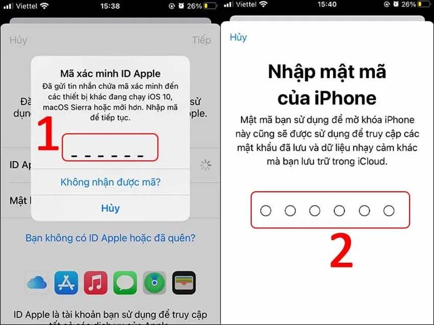 Bật sao lưu trên iCloud