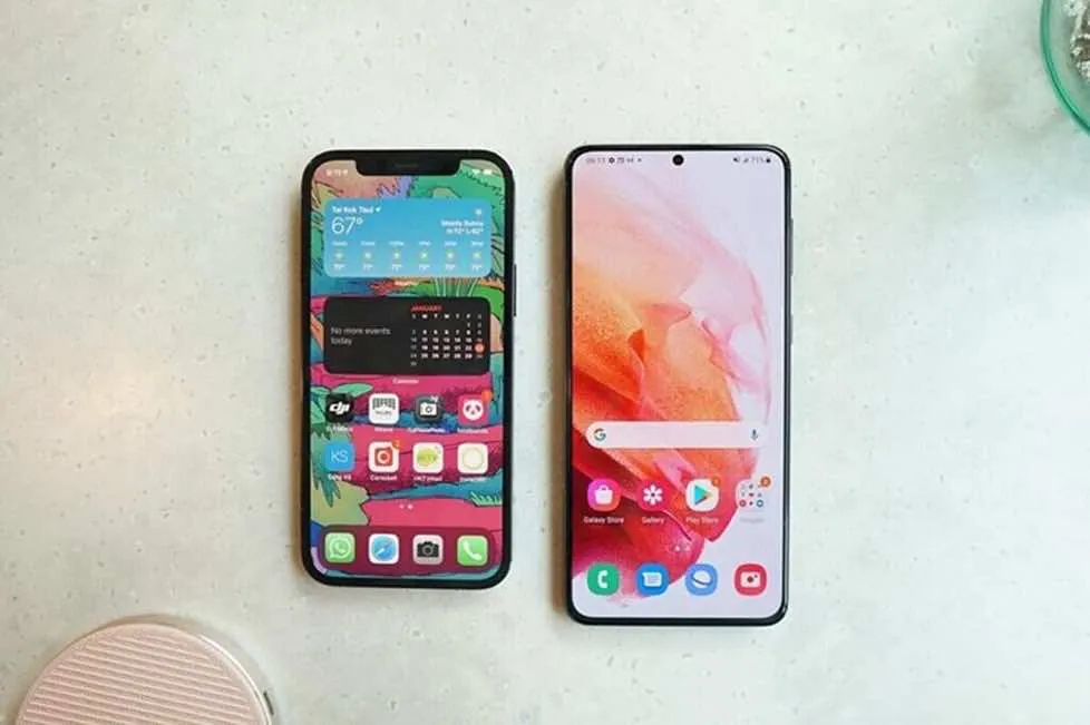 So sánh iPhone 12 Pro và S22 Plus về màn hình