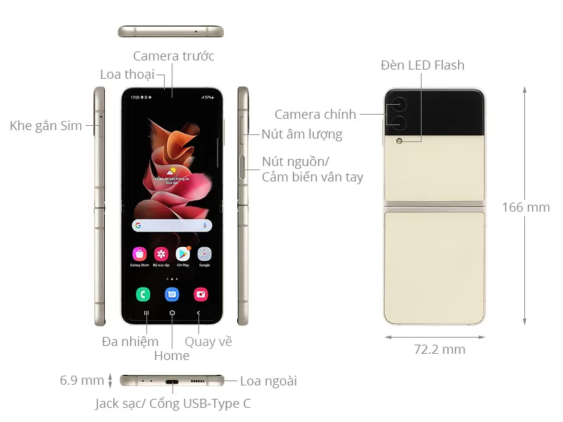 Samsung Galaxy Z Flip3 5g Galaxy Di Dong Tskt