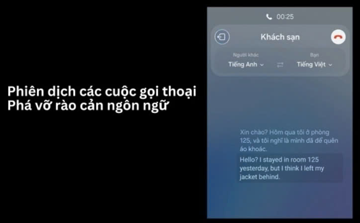 dịch trực tiếp gọi thoại
