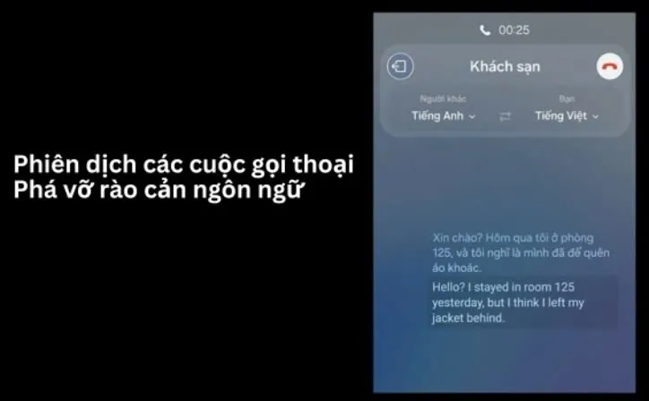 dịch trực tiếp gọi thoại