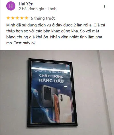feedback tại Galaxy Di Động