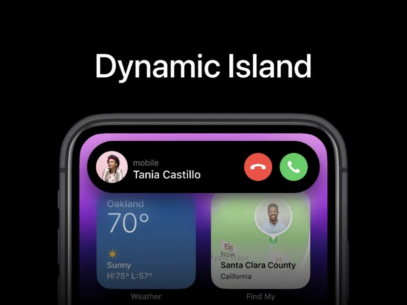 Dynamic Island Nhận cuộc gọi đến