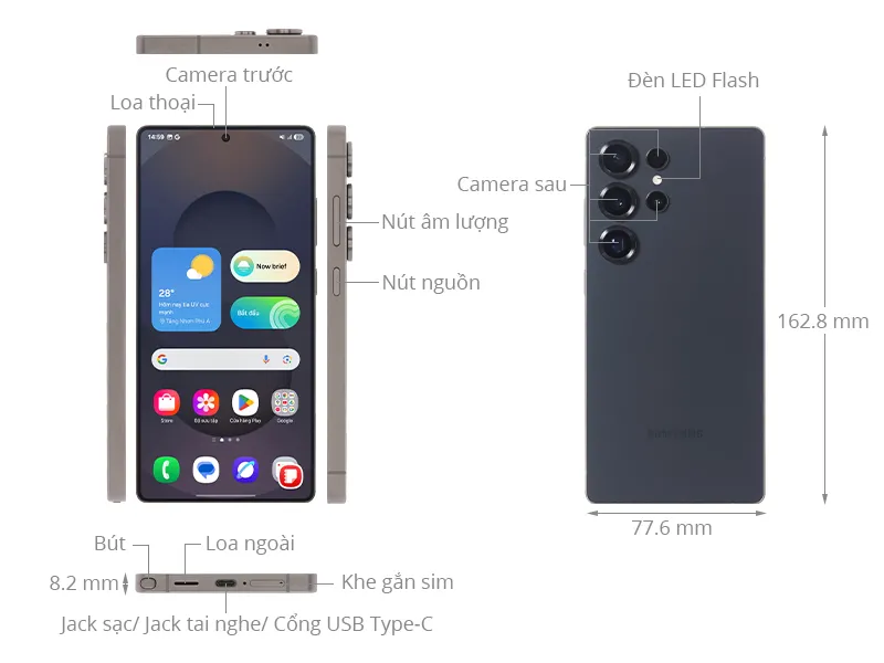 Thông số kỹ thuật Galaxy S25 Ultra