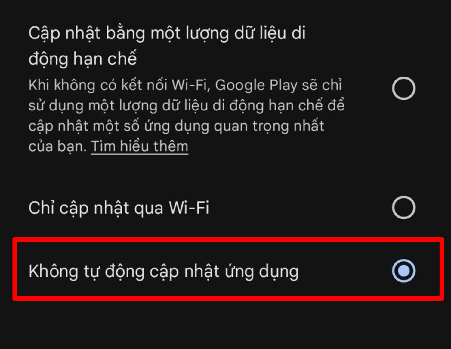 [Hướng Dẫn] Cách Tắt Tự Động Cập Nhật Ứng Dụng Trên Android Đơn Giản – Tiết Kiệm Dữ Liệu Hiệu Quả 3