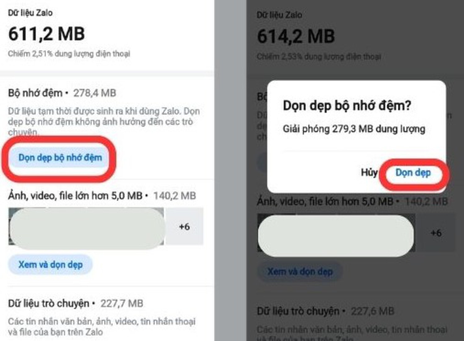 Hướng Dẫn Chi Tiết Cách Xóa Bộ Nhớ Đệm Zalo Nhanh Gọn Khi Zalo Bị Lag 4