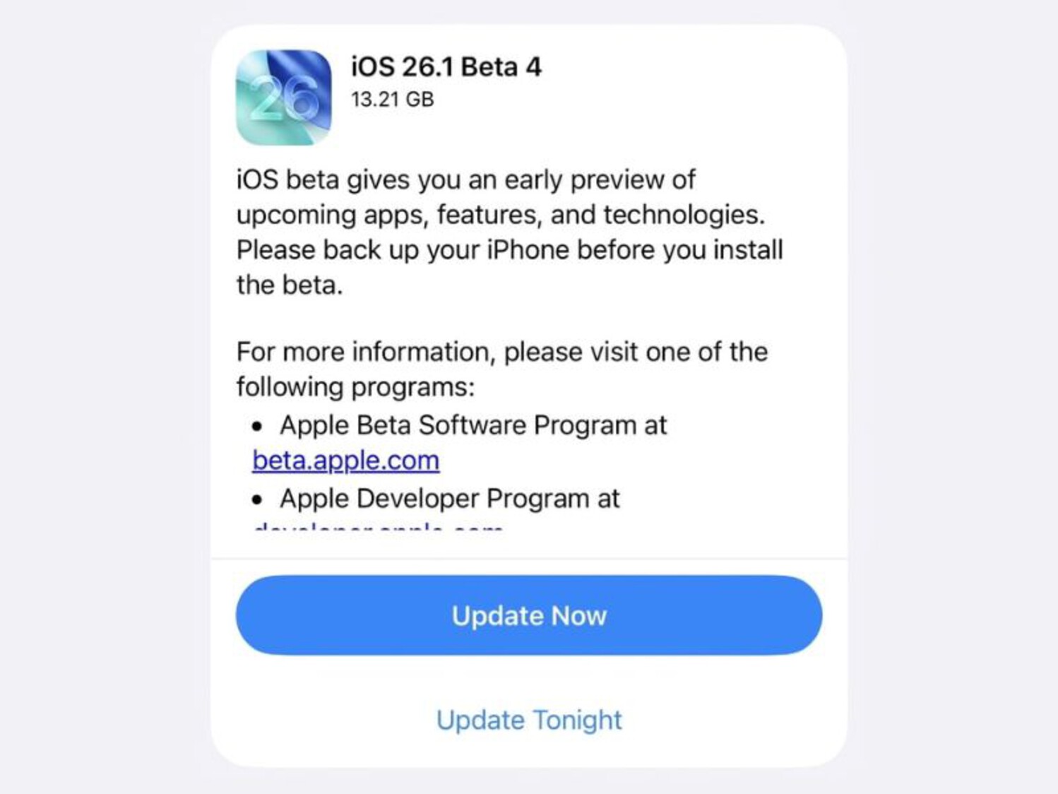 iOS 26.1 beta 4 Có Gì Mới? Trải Nghiệm Mượt Mà Hơn Với Liquid Glass, Apple Intelligence Hỗ Trợ Tiếng Việt 3