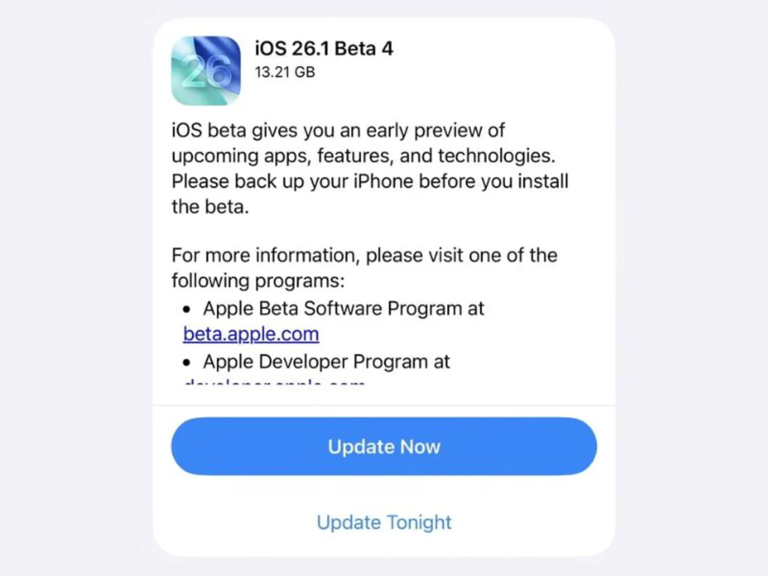 iOS 26.1 beta 4 Có Gì Mới? Trải Nghiệm Mượt Mà Hơn Với Liquid Glass, Apple Intelligence Hỗ Trợ Tiếng Việt 3