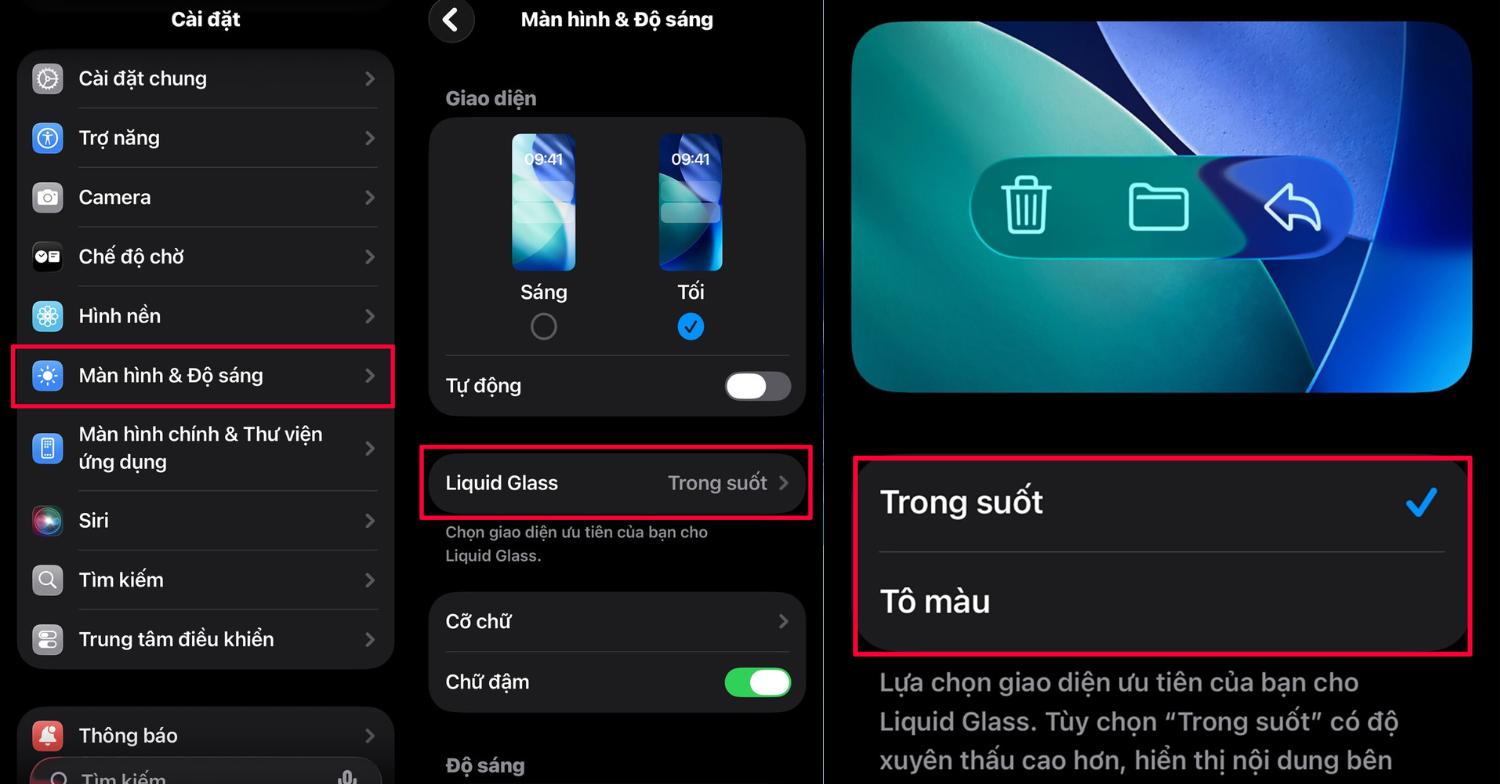Hướng Dẫn Chi Tiết Cách Chỉnh Độ Trong Suốt Liquid Glass Trên iOS 26 Cực Hay – Mẹo Tối Ưu Trải Nghiệm iPhone Của Bạn 3