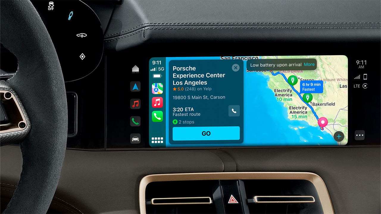 Apple Maps trên Apple Car
