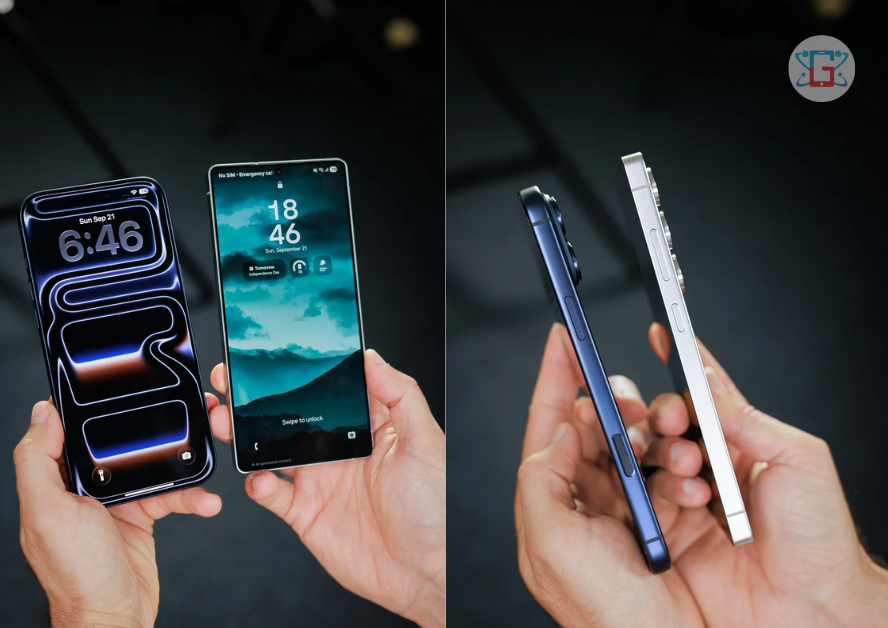 iPhone 17 Pro Max so với Galaxy S25 Ultra về màn hình và thiết kế