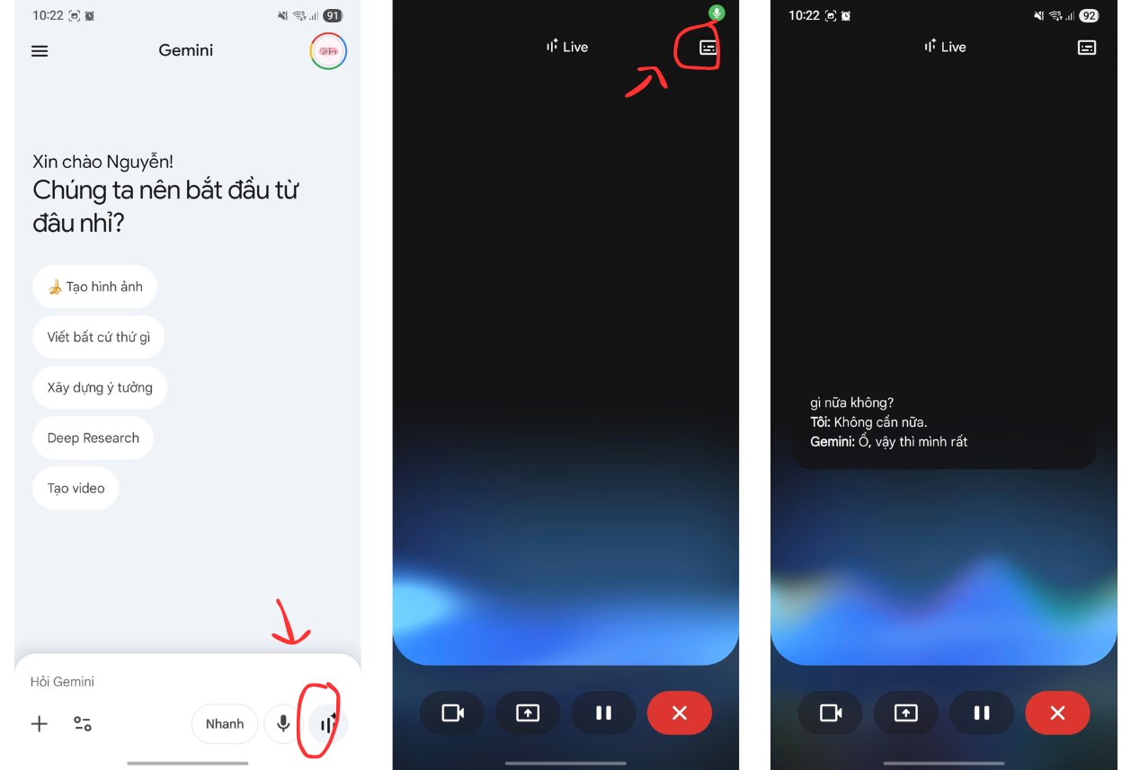 Google Nâng Cấp Gemini Live
