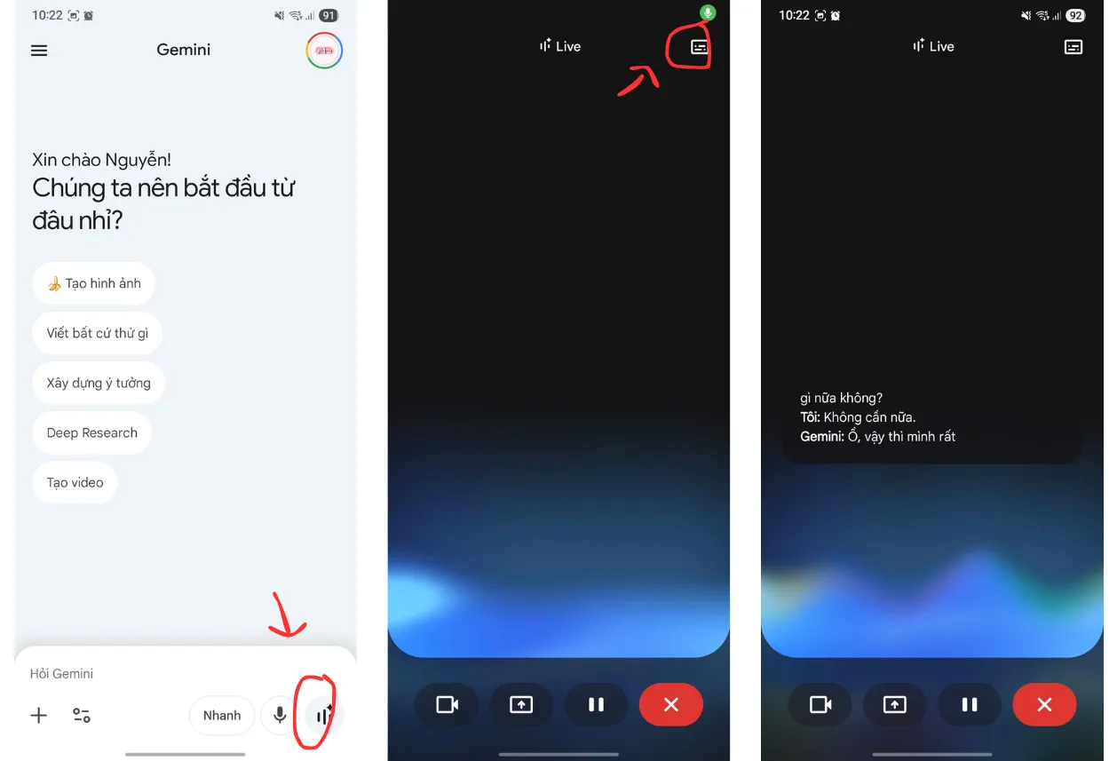 Google Nâng Cấp Gemini Live