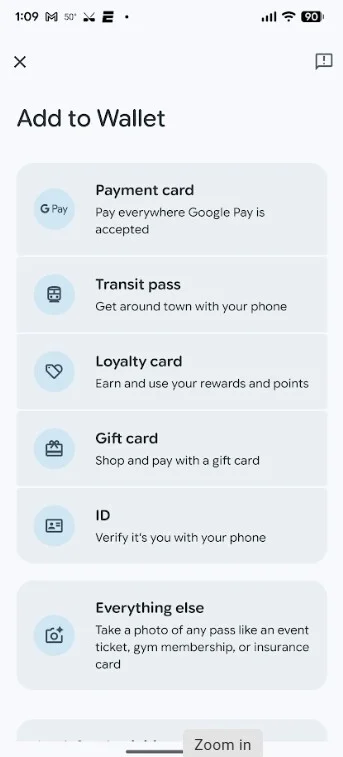 Google Wallet mở rộng cá nhân hóa - Nguồn ảnh: Phone Arena